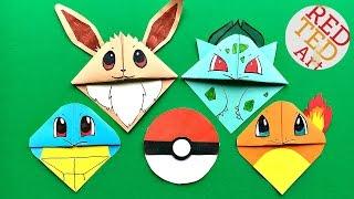 5  MUST TRY Pokemon Bookmark Corner DIY - Eevee & Friends - Cute & Easy Paper DIYs