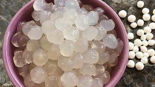 How To Cook Tapioca Pearls / Sago-Easy Process -TGK/082