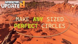 Create Huge Circles In Satisfactory (Just Tutorial - No Voiceover)