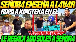 KINGTEKA, SHAKA y Ñ4J4SOR visitan EL L4V4DER0 de HUAYCANLE REGALA 100 soles  a SEÑOR4