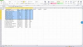 Bulk Latitude and Longitude Finder in Excel