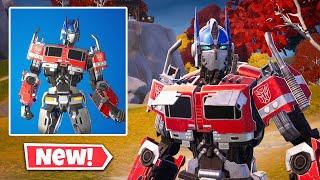 NEW OPTIMUS PRIME Skin Gameplay In Fortnite!