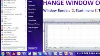 Change the Color of Start menu, Taskbar and borders
