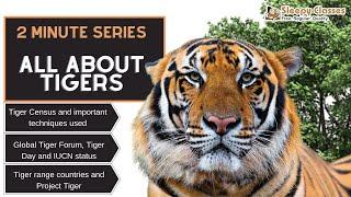 2 Minute Series:  Tiger Census || Global tiger Forum || Tiger Range Countries || Conservation Status