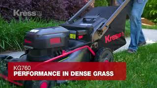 MOW WITH EASE WITH THE KRESS 60V LAWN MOWER!!!