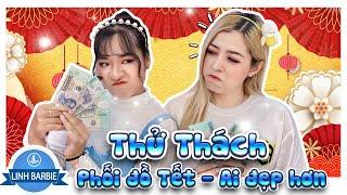 Thử Thách Phối Đồ Tết Cùng Bà Chủ Shop - Ai Phối Đẹp Hơn I Linh Barbie Vlog