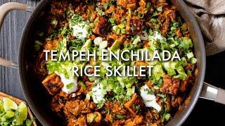 Tempeh Enchilada Rice Skillet | This Savory Vegan