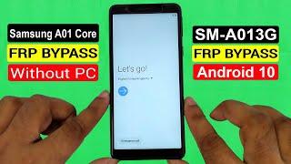 Samsung A01 Core FRP Bypass U3 Android 10 | Samsung Galaxy A01 Core (SM-A013G) FRP latest security |