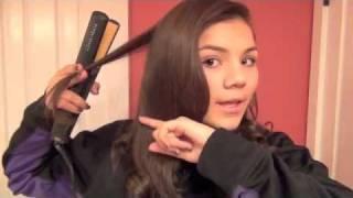 Tutorial: How to curl your hair with a straightener!