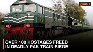 Over 100 hostages freed in deadly Pak train siege | Latest Updates | DD India Live