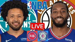 LIVE: DETROIT PISTONS vs LOS ANGELES CLIPPERS | NBA | PLAY BY PLAY | SCOREBOARD