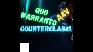 Basics 101:  Counterclaims, Quo Warranto, Accept For Value, Constitutional Challenge.