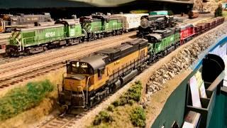 Part 115 - March train fun with diesel lash-ups, steam and lotsa laughs #hoscale #modelrailroad #art