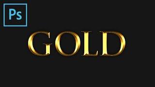 Photoshop: Gold Text Effect (Tutorial)