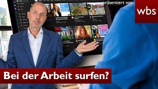 Privates Internet-Surfen im Job: Darf der Chef mir kündigen? | Anwalt Christian Solmecke