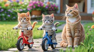 Mama Cat and Her Kitten Harvest Watermelons and  Making Ice Pops to Beat the Heat! 