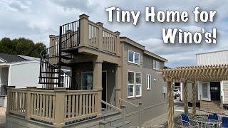 Solar Powered Tiny House Tour, Tony Home Perfect for Wino's. Park Model by Silvercrest.  tiny home