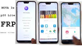 Huawei NOVA 3e (p20 lite) frp bypass 2018