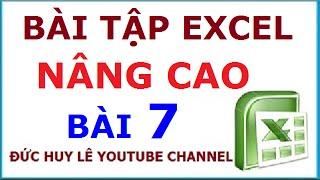 Bài tập Excel nâng cao có hướng dẫn giải [Cực Hay]