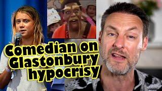 Glastonbury Hypocrisy - Greta, Corbyn, Lenny Henry, John Peel, Billy Bragg and the Manics