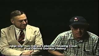 149   10 23 ?? Hon  Gerald Lebovitz, Housing Court and Prof David Gordon, History