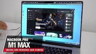 Don't Play Games on M1 MAX MacBook Pro | WINDOWS Emu and MacOS GAMING Review 