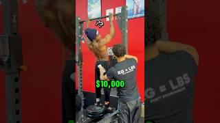 Can he do more pull-ups for $10,000⁉️