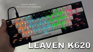 LEAVEN K620 - TOP MECHANICAL KEYBOARD ( BUDGET WIRED 60% LAYOUT ) UNBOXING