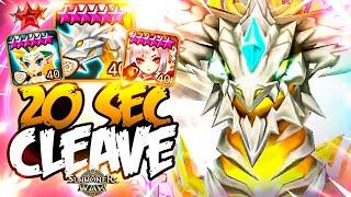 20 SECONDS CLEAVE with Asima, Zerath and Tomoe - Summoners War