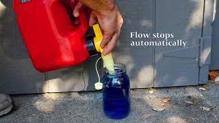 No Spill Gas Can Product Demonstration