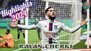 Rayan Cherki. Highlights, goals, assists, skills. 2024.