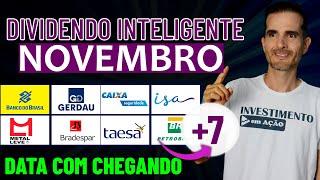 DIVIDENDOS PARA NOVEMBRO | 15 DATA COM PARA DIVIDENDOS EM NOVEMBRO - BBAS3, LEVE3, CXSE3, TAEE11...