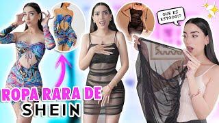 PROBANDO LA ROPA MÁS RARA Y SEXY DE SHEIN ¿ES COMO LAS FOTOS? | CLAUDIPIA