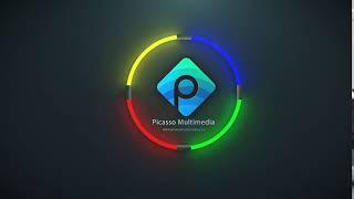 Picasso Multimedia  Selfie Intro Neon Logo