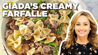 Giada De Laurentiis' Farfalle with Cremini, Asparagus, and Walnuts | Everyday Italian | Food Network