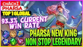 Pharsa New King Non Stop Legendary - Top 1 Global Pharsa ᴄʜαᴄʜı - Mobile Legends Gameplay And Build