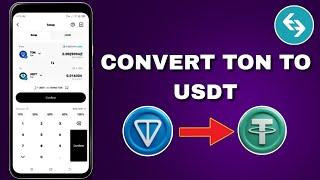 How To Convert TON To USDT In Bitget Wallet