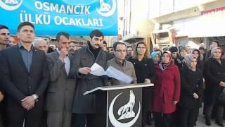 VİDEO  çorum Osmancık Ülkü Ocakları Basın Açıklaması  4