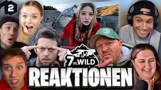 Manipulation?  ALLE Reaktionen der Teilnehmer auf Folge 2 (7 vs. Wild - Crashed)