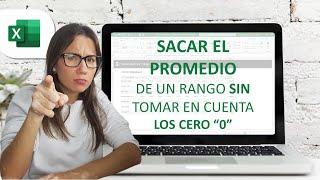 SACAR EL PROMEDIO de un rango SIN tomar en cuenta los ceros "0" en EXCEL - SMARTpro Academy