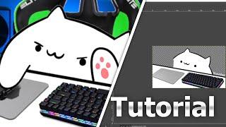 CUSTOM Bongo Cat erstellen mit GIMP + in OBS hinzufügen und einstellen / Deutsch