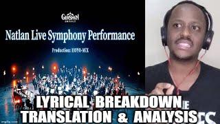 Kenyan  REACTION | Lyrical Breakdown NATLAN LIVE SYMPHONY | Genshin Impact #Natlan #GenshinImpact