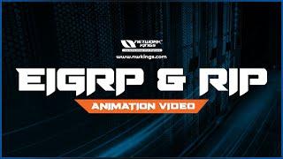 EIGRP and RIP | Dynamic Routing | Animation | Network Kings