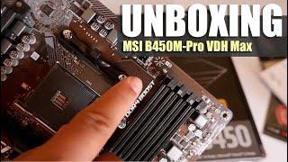 MSI B450m Pro VDH Max unboxing | Cheap motherboard for ryzen 5 5600X