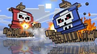 Roblox | BLUE VS RED PIRATE SHIP BATTLES! (Roblox Adventures)