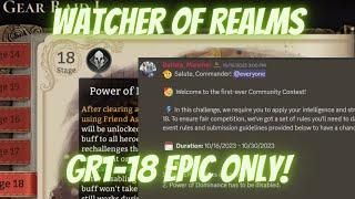 Watcher of Realms - GR1 - 8 Epic ONLY! Community Discord event