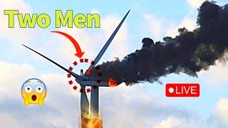 Two Engineers stuck Over BURNING Wind Turbine - True Story