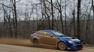 Rally in the 100 acre wood..Travis Pastrana and Brandon S..Salem Missouri very cold and very wet