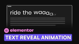 Text Reveal Animations with GSAP & SplitType - Elementor