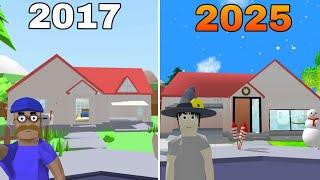 Evolution in Jack house in dude theft wars from 2017 to 2025  .exe